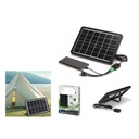 Panel solar 8W con regulador para cargar celular y powerbank