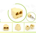 Adaptador para cable de red RJ45 de 2 salidas