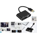 Adaptador HDMI USB 3.0 PD VGA 4K