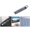 Hub adaptador 10 en 1 USB-C con HDMI 4K y RJ45