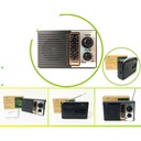 Radio portatil FM/AM/SW1/SW2 4 bandas con conexion a corriente