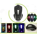 Mouse optico con luz LED multicolor