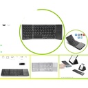 Teclado plegable con touchpad bluetooth portatil de metal