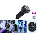 Cargador para auto 30W PD con pantalla y luz - Modelo K27