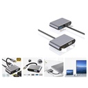 Adaptador 4 en 1 Tipo-C a HDMI USB 3.0 PD VGA