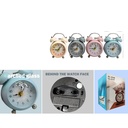 Reloj despertador metalico de doble campana - Modelo 670