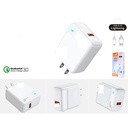 Cargador de pared carga rapida 20W con cable USB-A a Lightning