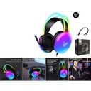Auriculares gaming RGB con microfono