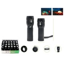 Linterna de bateria seca LED con zoom telescopico
