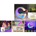 Lampara de noche Bluetooth con cargador inalambrico y luz RGB