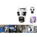 Camara de seguridad WiFi doble pantalla 8K exterior IP66