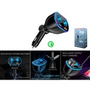Encendedor de coche con doble socket y carga rapida QC3.0