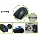 Mouse optico alambrico USB 1600dpi