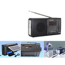 Radio portatil FM/AM/SW solar con lampara