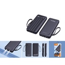 Bateria portatil 20000mAh con cables integrados