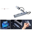 Hub USB 5 en 1 con conector USB y Type-C