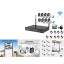 Kit de vigilancia WiFi 8 camaras tipo bala 2.0MP