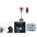 Ventilador de pedestal DC 16 pulgadas 12V para panel solar