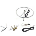 Antena circular VHF/UHF 60cm con cable 10m