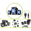 Bocinas 2.1 con luz RGB para PC USB y auxiliar 3.5mm