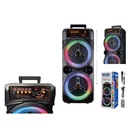 Bocina grande Bluetooth con luces de colores