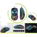 Mouse gaming RGB con cable USB 7200 DPI 6 botones