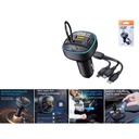 Transmisor FM Bluetooth para auto con cable de carga 3 en 1