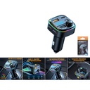 Transmisor FM Bluetooth para auto con luz RGB y doble USB - Modelo C26