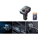 Transmisor FM Bluetooth para auto con luz RGB y doble USB - Modelo C24