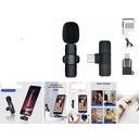 Microfono inalambrico de solapa tipo C plug and play
