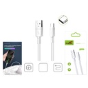 Cable de carga Type-C 3A 1M blanco